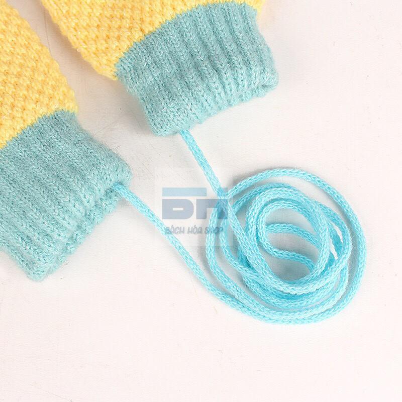 Gang tay len dệt kim hình trái dứa dễ thương