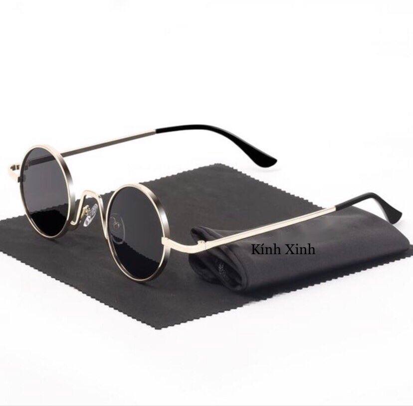 Kính mát Mắt tròn ulzzang retro cao cấp - Mắt tròn siêu nhỏ