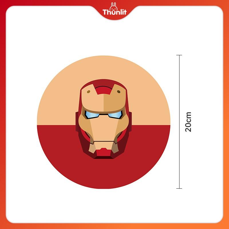 Miếng Lót Chuột Máy Tính Hình Tròn Họa Tiết Hoạt Hình Dễ Thương