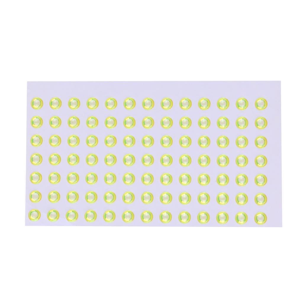 100 Pieces Fishing Lure Eyes Lifelike Realistic Artificial Holographic Fake Eyes Fishing Fly Tying Lures Crafts 5mm DIY