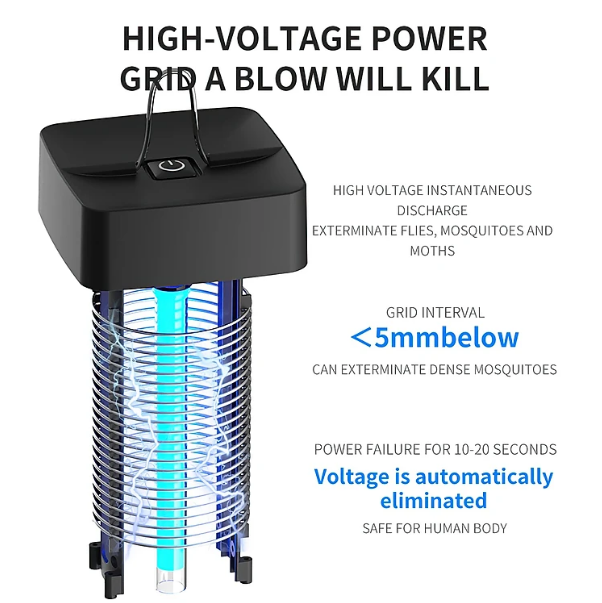 Cao cấp- Đèn Diệt Muỗi,Diệt Ruồi và côn trùng UV WAVE 360°