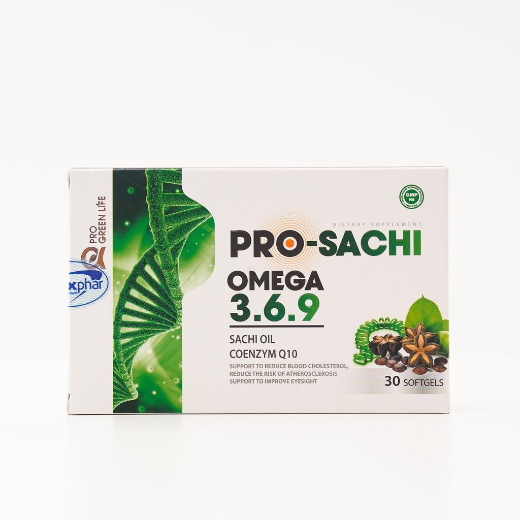 Viên Uống Bổ Sung Omega 369 từ thực vật, Pro Sachi Omega 3.6.9 Thương Hiệu Pro Green Life , Hộp 30 Viên