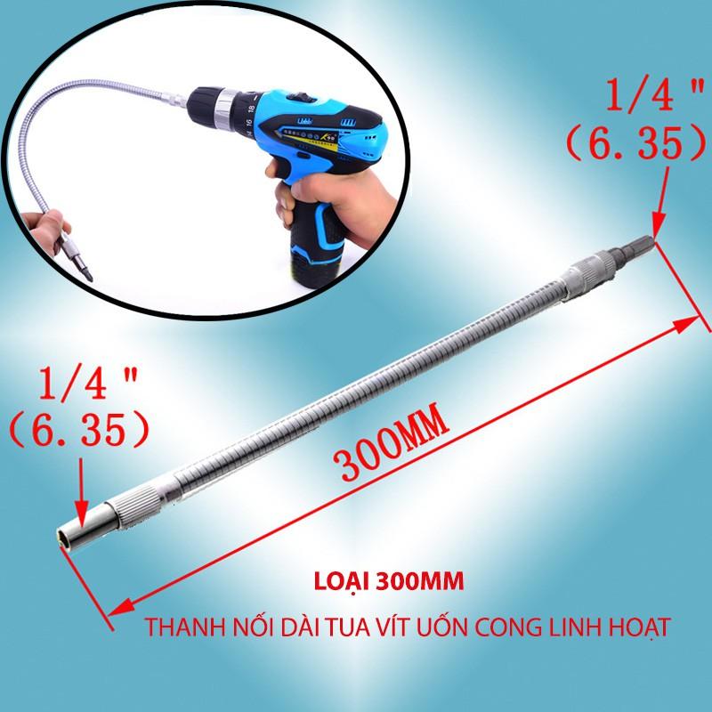 THANH NỐI DÀI TUA VÍT UỐN CONG LINH HOẠT, ĐẦU LỤC GIÁC 6.35