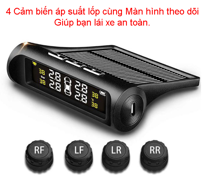 Bộ cảm biến áp suất lốp oto xe hơi TPMS X5