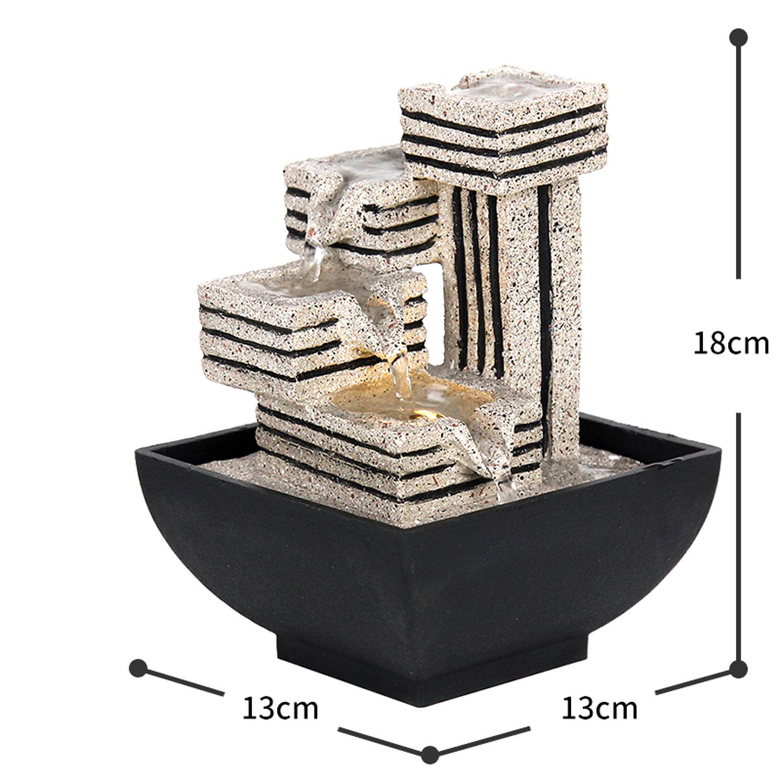 Indoor Water Fountain Waterfall Fountains Tabletop Fountain for Ornaments