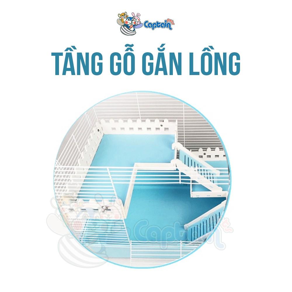 Tầng gỗ gắn lồng sắt Hamster