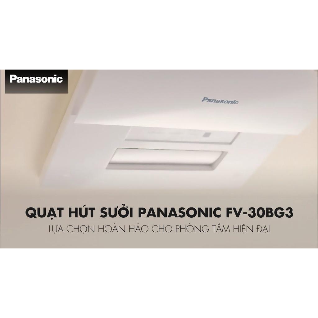Quạt Hút Thông Gió Và Sưởi Ấm Panasonic FV-30BG3 Âm Trần Có Remote-Hàng chính hãng