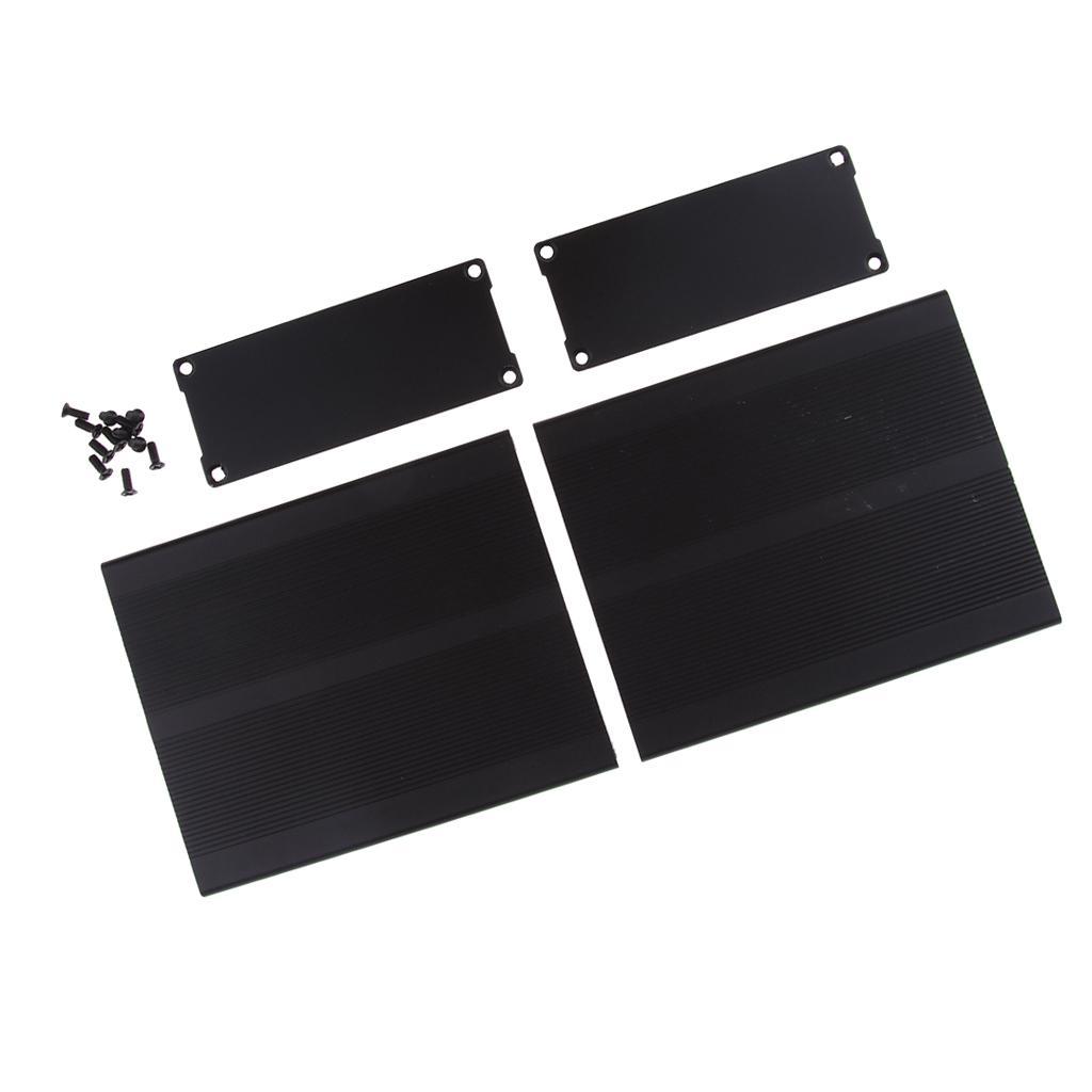 Extruded Aluminum Case PCB Cooler Box Case DIY 97 * 40 * 120mm
