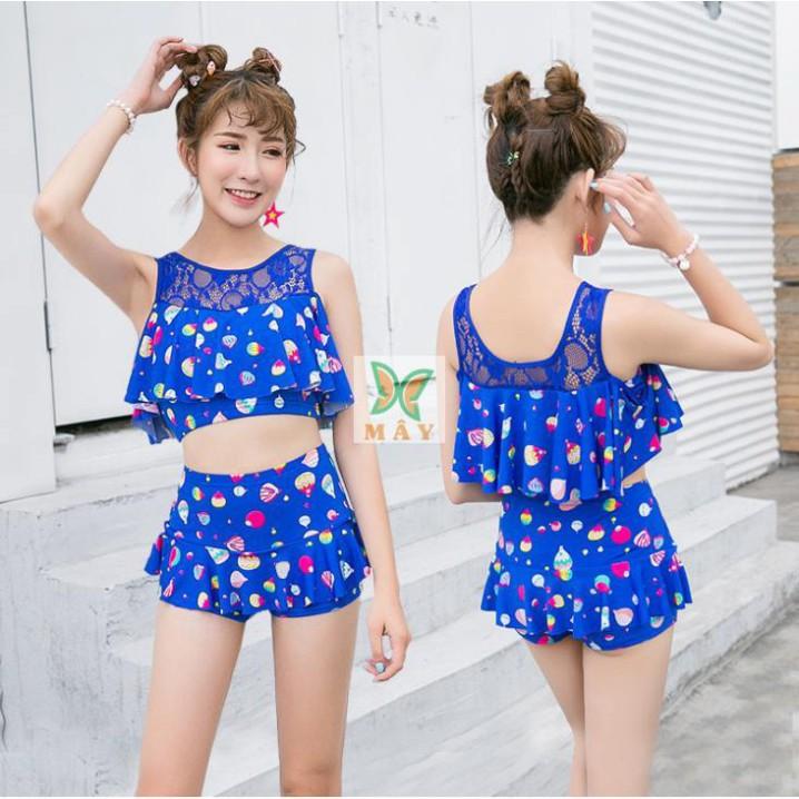 freeship Áo Tắm Bikini 2 Mảnh Phối Ren AT047 (bikini đồ bơi)