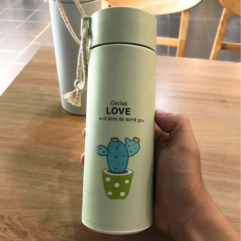 Bình đựng nước giữ nhiệt thuỷ siêu xinh, hình xương rồng.