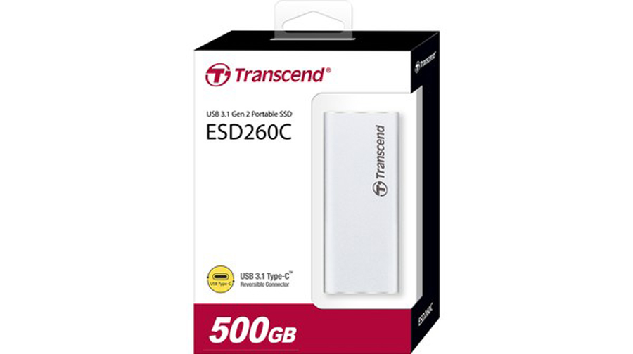 Ổ cứng di động External SSD Transcend ESD260C USB 3.1 Gen2 Type-C - Hàng Chính Hãng