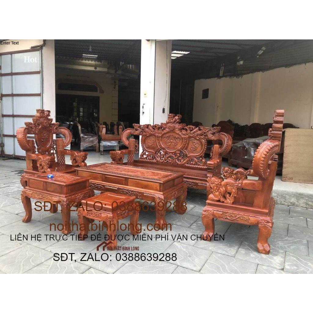 Bộ bàn ghế mẫu rồng khuỳnh siêu đẹp và nhẹ $ - Đồ Gỗ Bình Long 0388 639 288