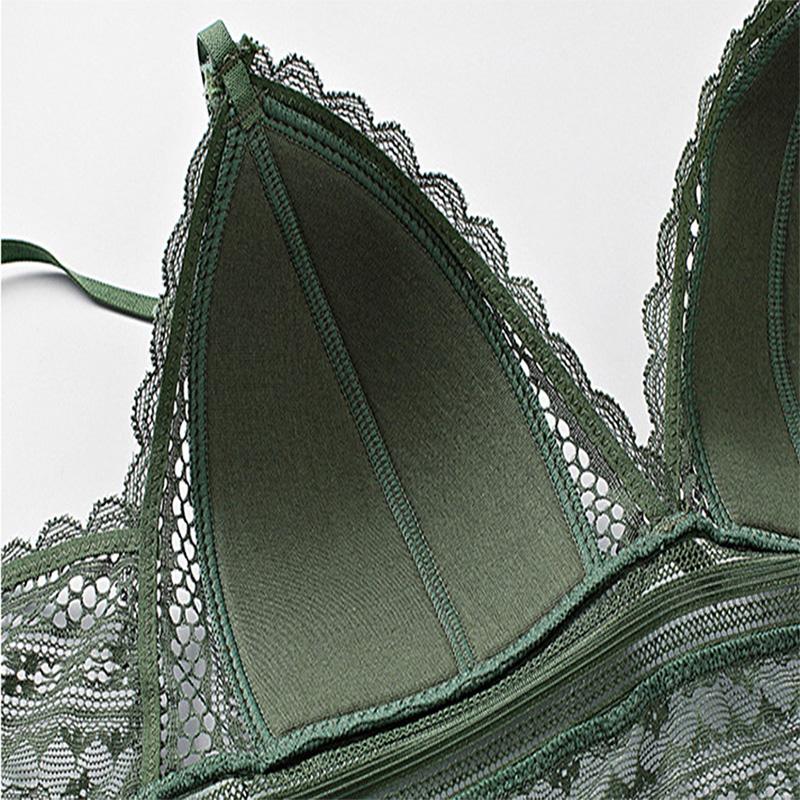 Không Có Dây Bộ Áo Ngực Ren Bralette Quần Lót Chất Lượng Cao Đẩy Lên Áo Thời Trang Áo Ngực Và Quần Bộ Gợi Cảm quần Lót Ren Nữ