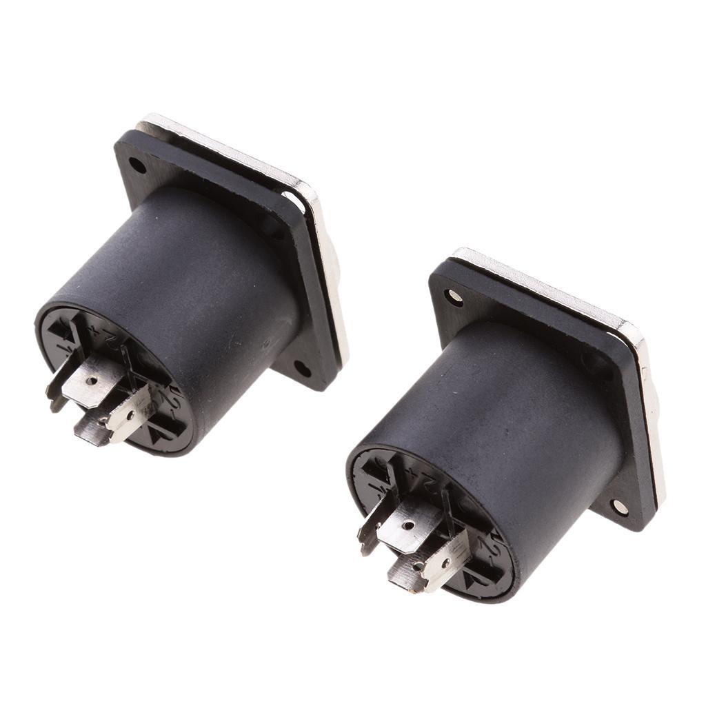 2 Pcs 4 Pin Female  Compatible Audio Cable adapter