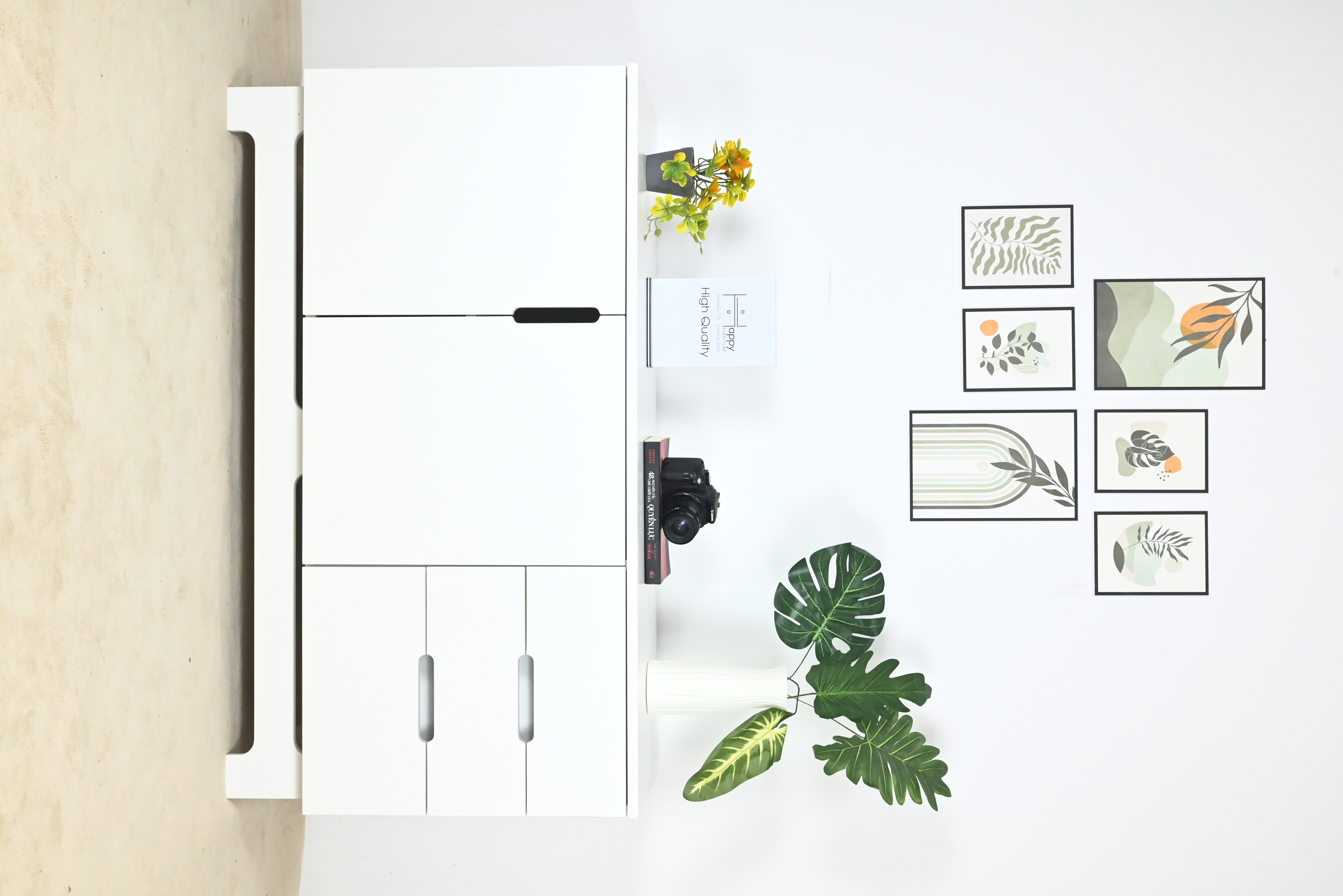 [Happy Home Furniture] MOLLY, Tủ lưu trữ 2 cánh mở - 3 ngăn kéo , 120cm x 40cm x 68cm ( DxRxC), TCM_101