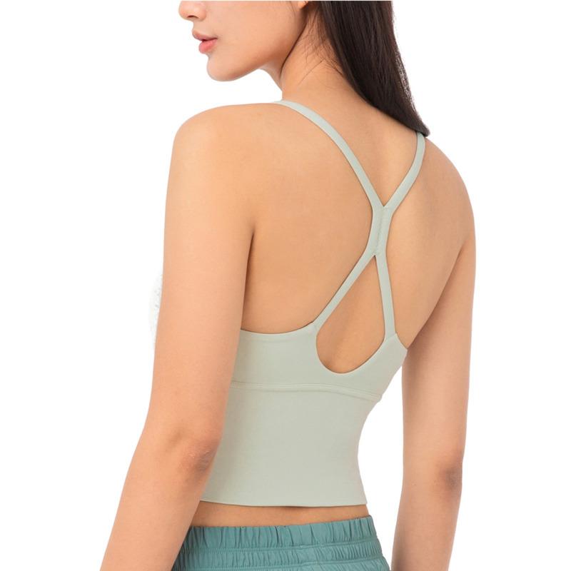 NCLAGEN Tập Yoga Áo Thể Thao Nữ Áo Bra Quần Lót Tập Gym Tập Thể Chạy Push-Up Thể Thao Đeo Chéo Lưng Crop Top Chắc Chắn tập Thể Dục Quần Áo - L
