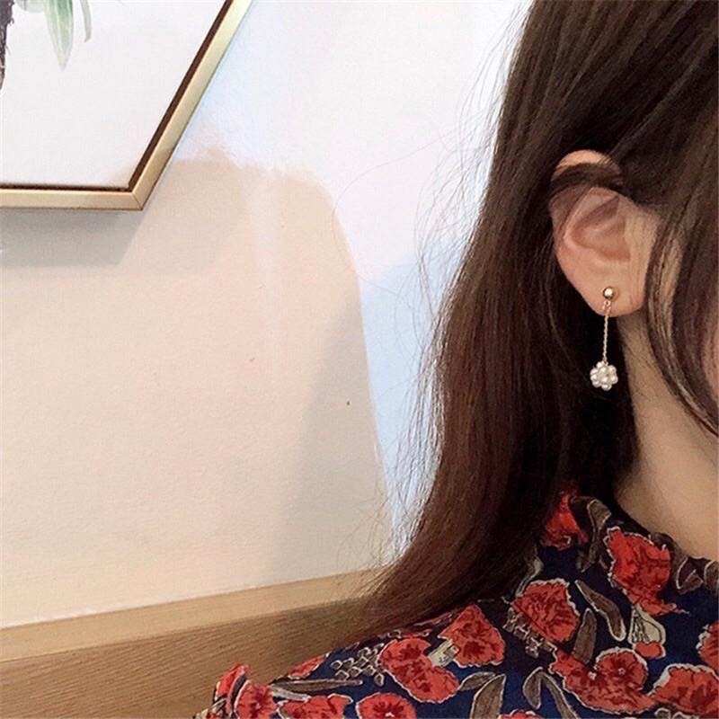 Khuyên tai ngọc trai nhân tạo tiểu thư