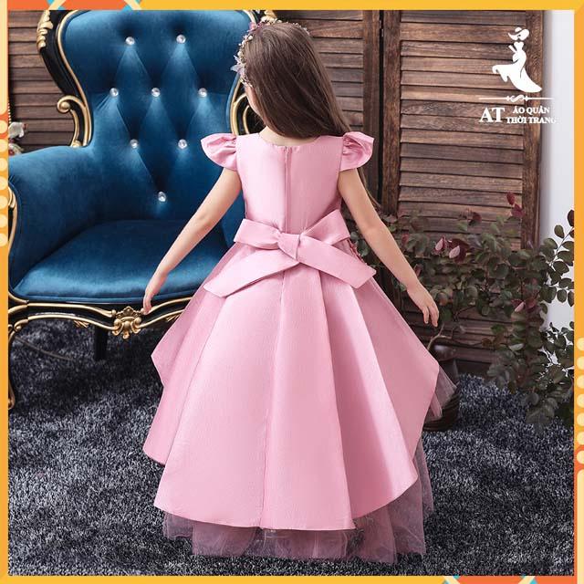 Đầm bé gái cao cấp hàng quảng châu dành cho bé từ 10kg đến 45kg- thấm hút mồ hôi-đúng như hình-miễn phí đổi hàng AT310