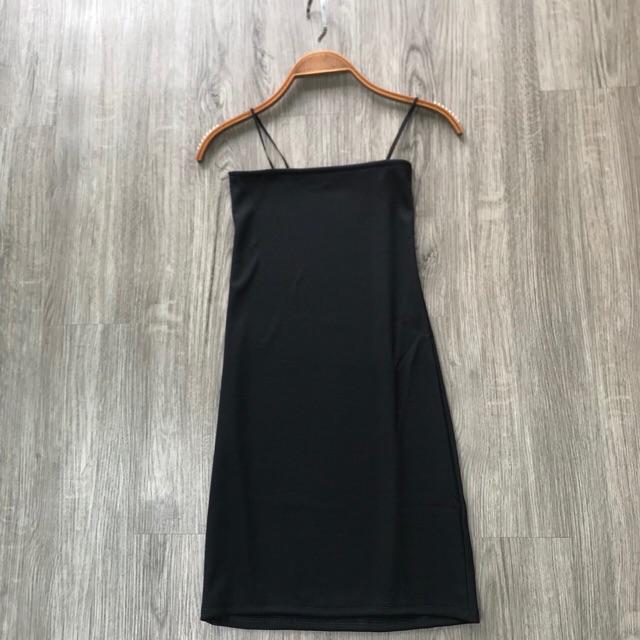 Đầm Body 2 Dây-Váy Hai Dây Bún Ôm Dáng Chất Thun Borip Dày Mịn Đẹp Freesize