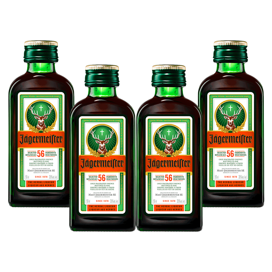 Rượu mùi Jägermeister 35% 4x0.02L