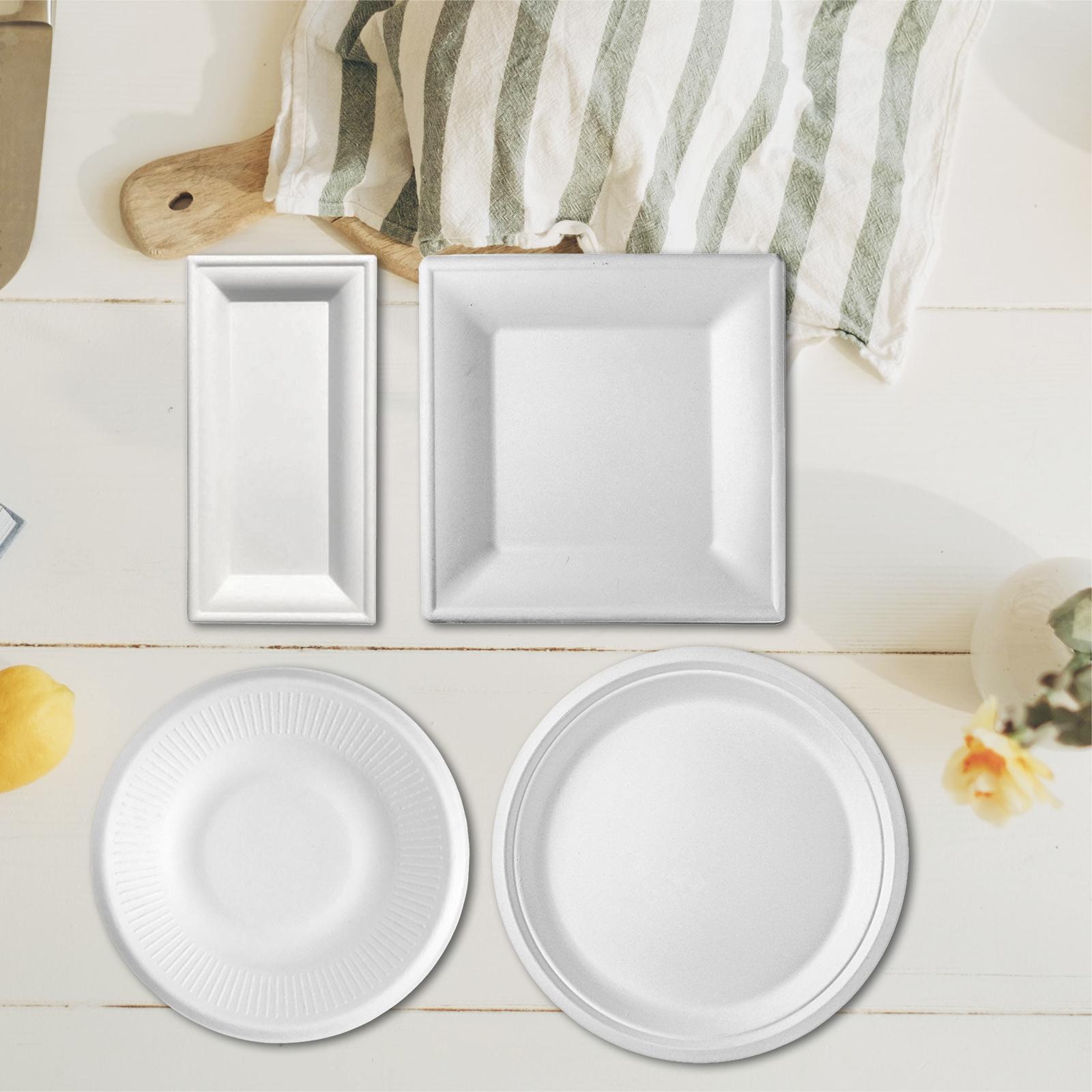 Bộ Dụng Cụ Ăn Bằng Giấy Có Thể Phân Hủy 10 Inch Dùng Một Lần