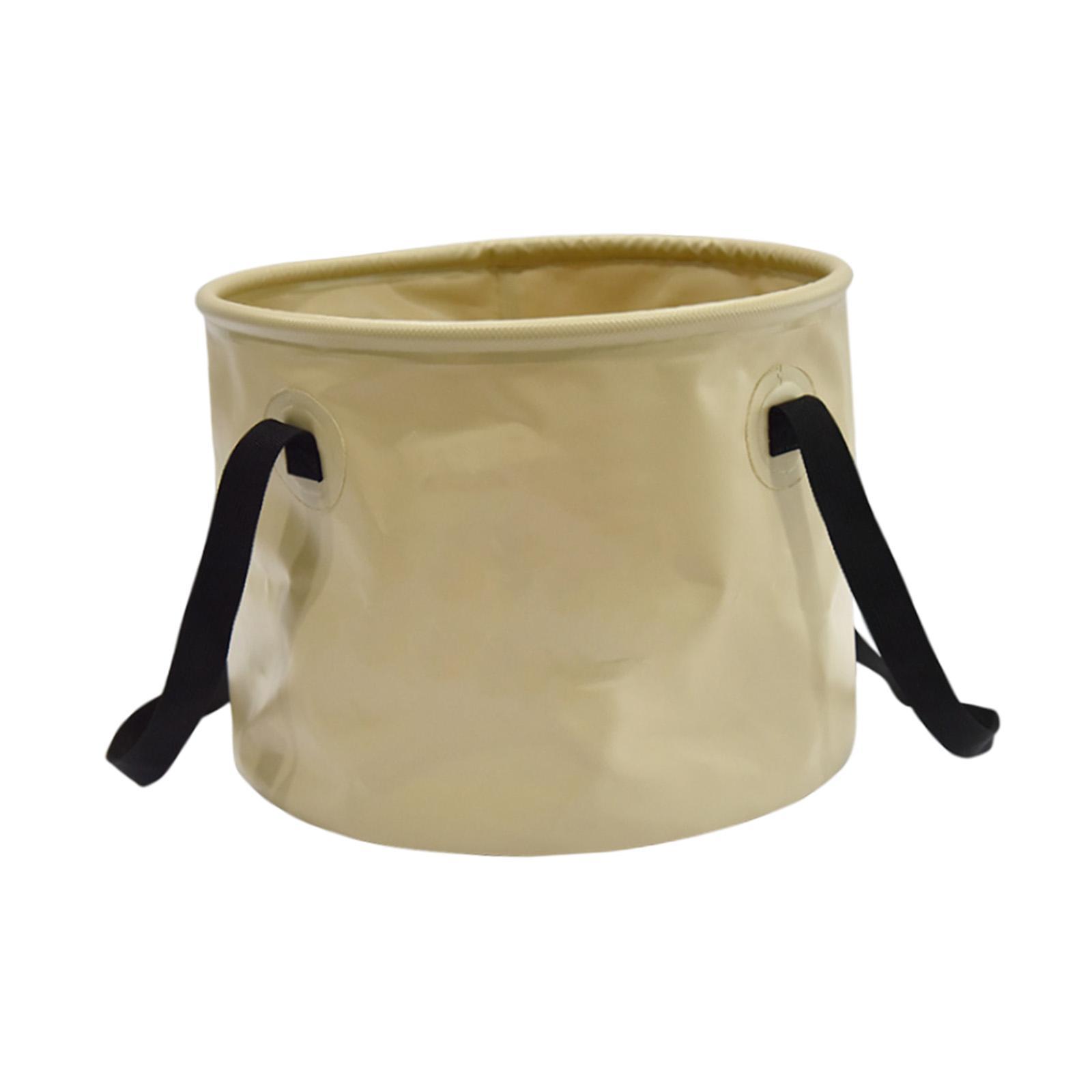 Collapsible Bucket with Handle Wash Basin for Camping Backpacking Travelling