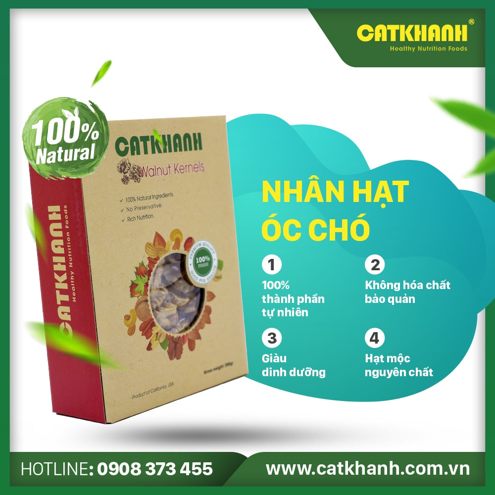 Nhân Óc Chó Cát Khánh hộp 200gr - Nhập khẩu Mỹ