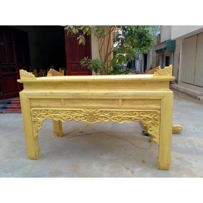 bàn thờ án thờ gỗ mít chân 14cm