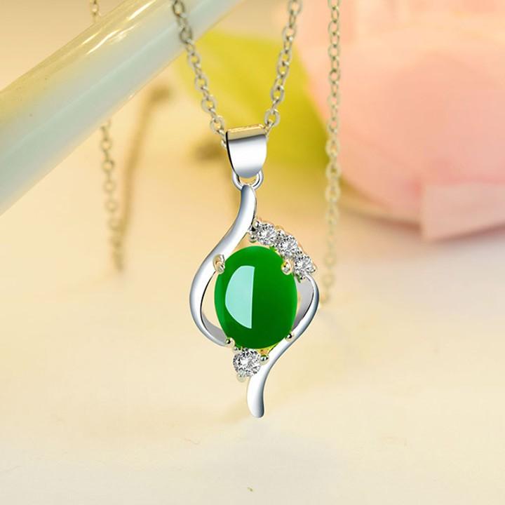 Dây chuyền đá xanh BHDC204