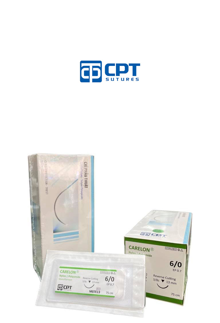 Chỉ phẫu thuật không tiêu CPT Carelon Nylon số 6/0 - M07D13 / M07E13
