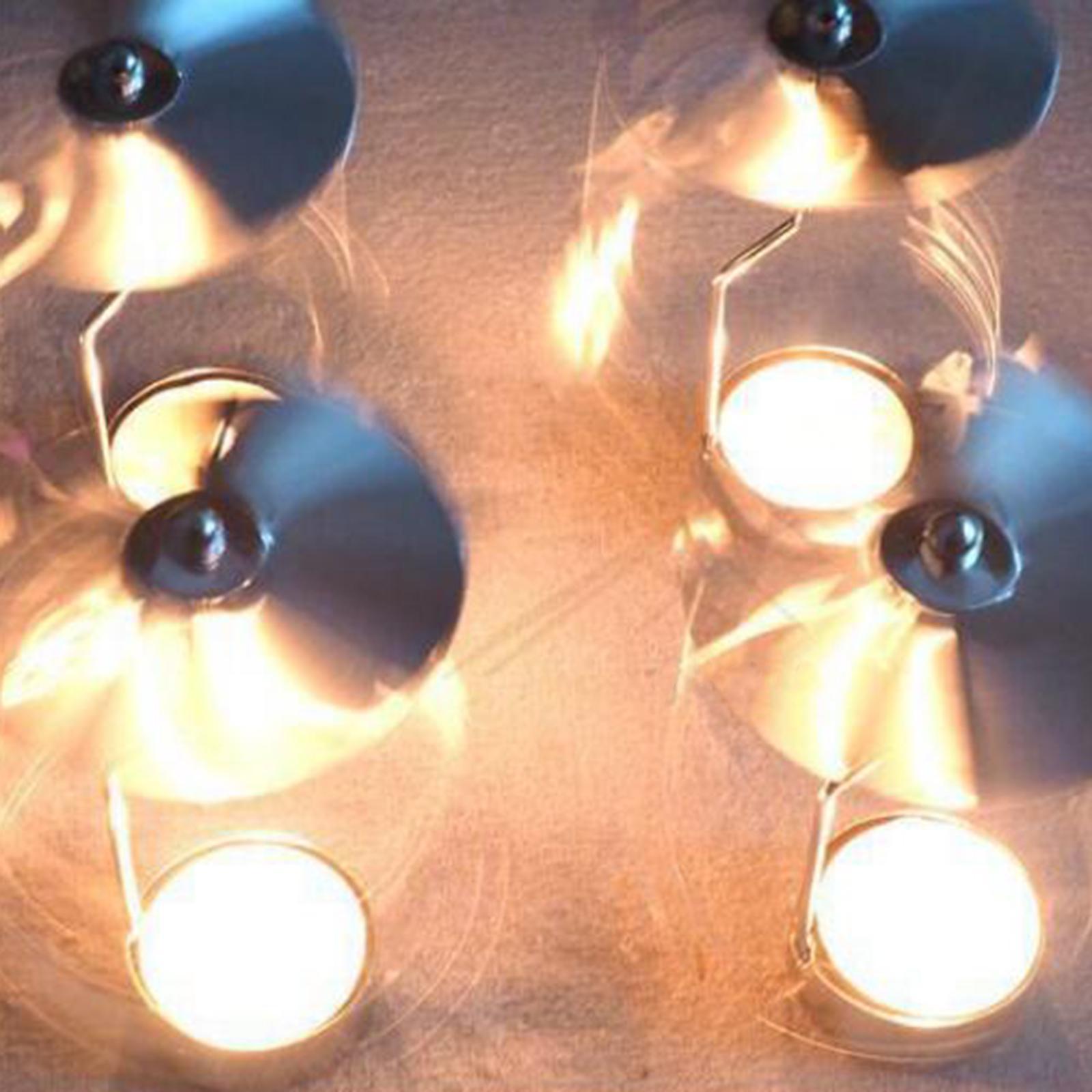 2x Rotating Candlestick Metal Rotating Tea Light Candle Holder for Party