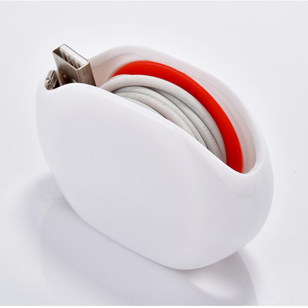 3x Automatic Cable Winder Cord Organizer Holder for Headphones White