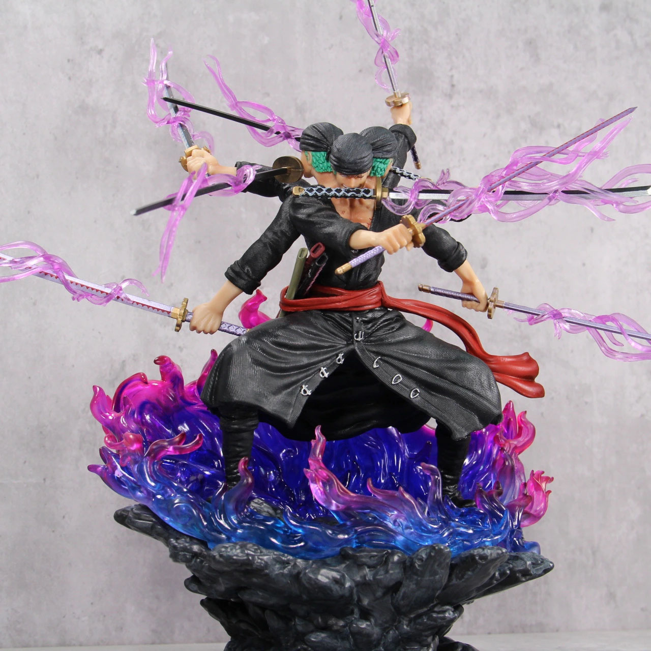 Mô Hình One Piece : Mô hình Zoro Asura 3 đầu 6 tay siêu ngầu - Cao 39cm