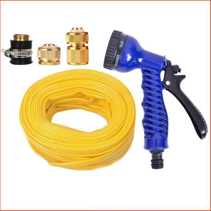 Bộ dây tăng áp 3 lần vòi xịt nước rửa xe, tưới cây loại 3-5m 206843