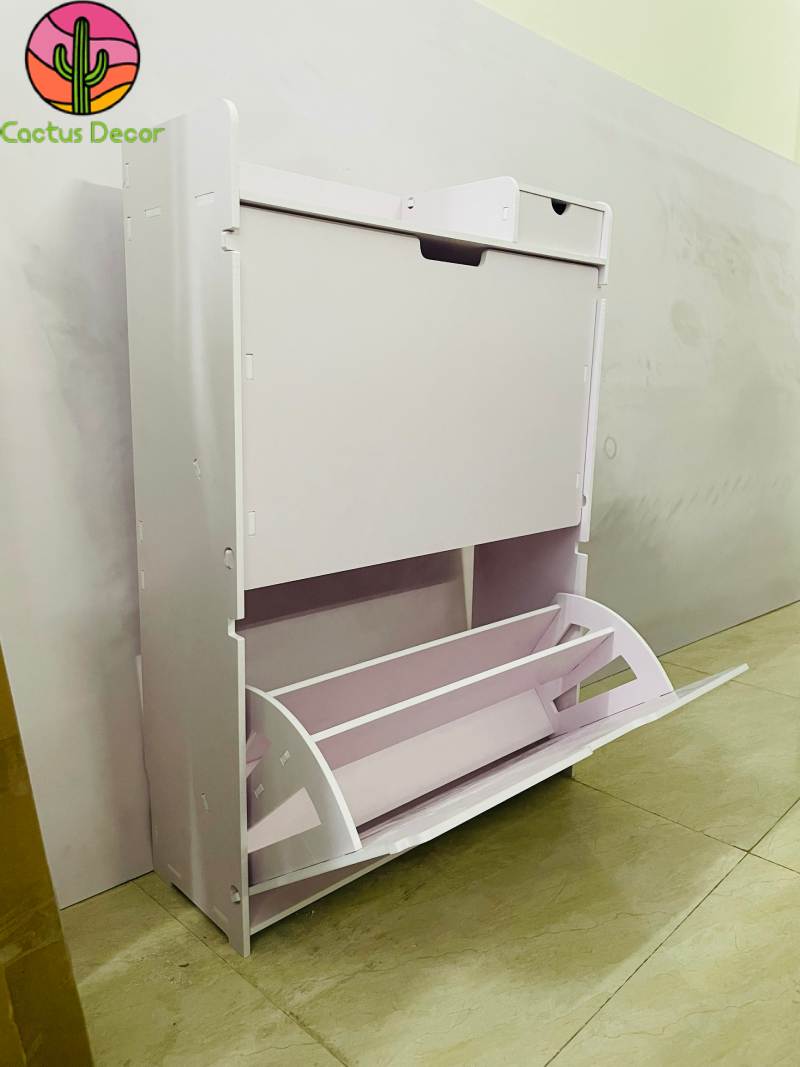 Tủ giày dép thông minh 2 tầng 2 ngăn Chống Nước, Chịu Lực Tốt