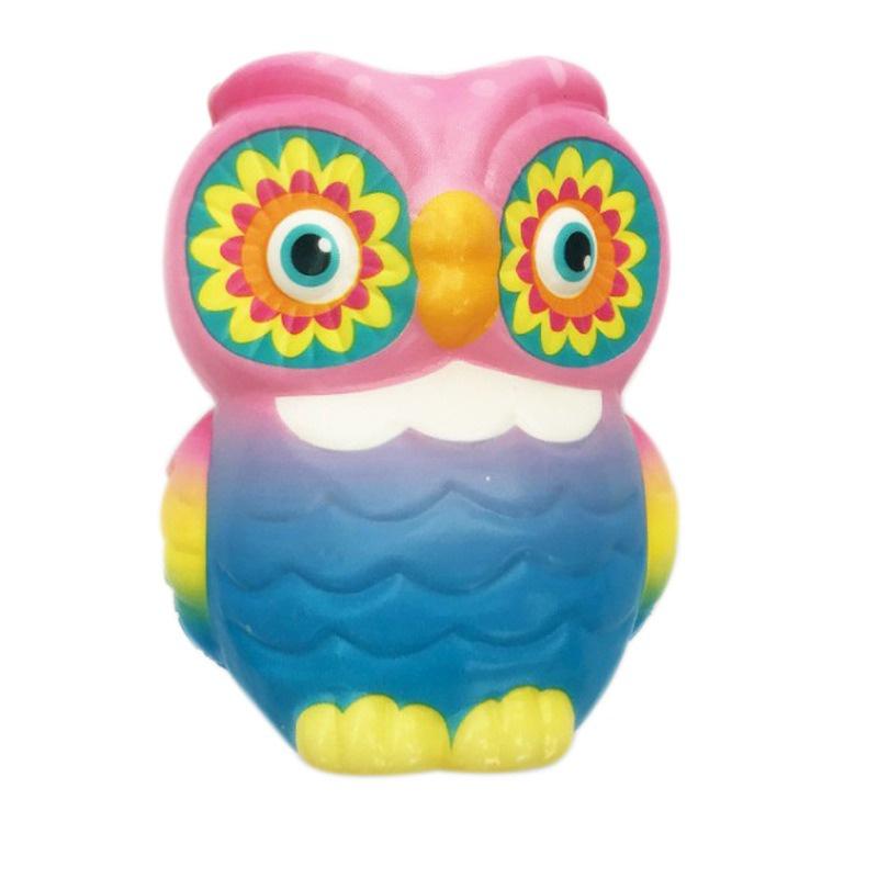 Squishy Lớn JUMBO Hình CHIM CÚ MÈO HOA MẮT Đồ Chơi Xốp Giảm Stress Hình mềm mịn dễ Thương đàn hồi Cho Bé