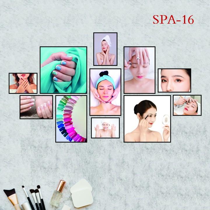 Tranh nail, tóc, salon, hóc tóc, gội dấu, spa.. trang trí tường
