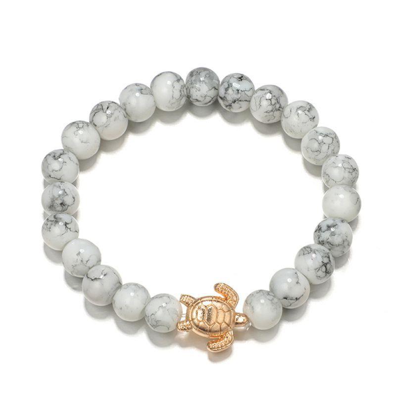 Bộ 5 vòng đeo tay hợp kim đính ngọc mắt mèo xinh xắn