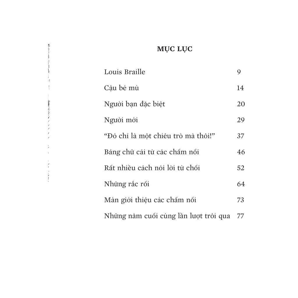 Sách - Louis Braille - Cậu Bé Phát Minh Ra Sách Dành Cho Người Mù - Quảng Văn