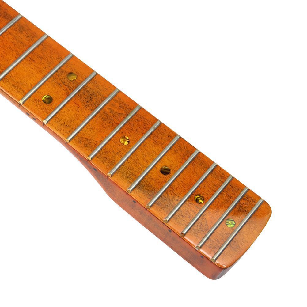 22 Fret Electric Guitar Neck Maple Guitar Neck Fingerboard Compatible for ST Electric Guitar ELEN