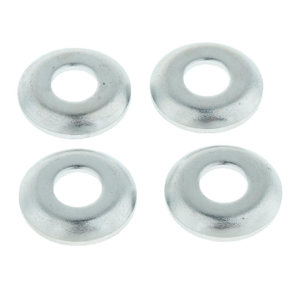 2-4pack Skateboard Truck Rebuild Kit Bushings Washers Pivot Cups Cone Silver