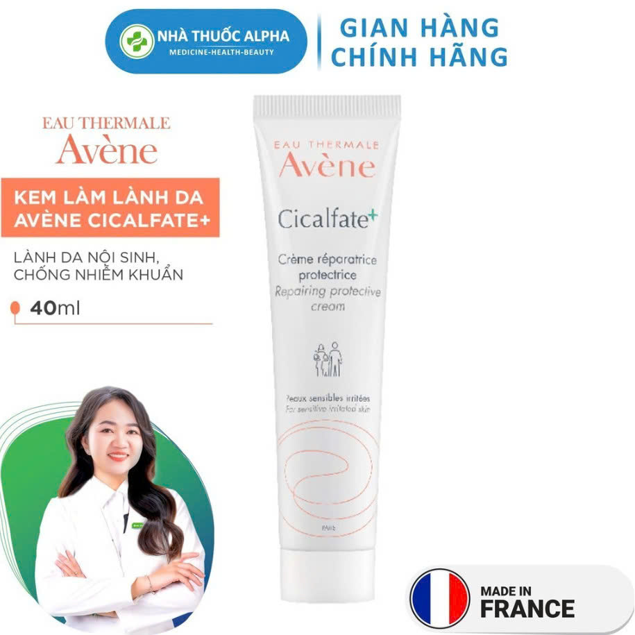 Kem Dưỡng Làm Mờ Sẹo, Phục Hồi Và Tái Tạo Da Avene Cicalfate+ Repair Cream 40ml, 100ml