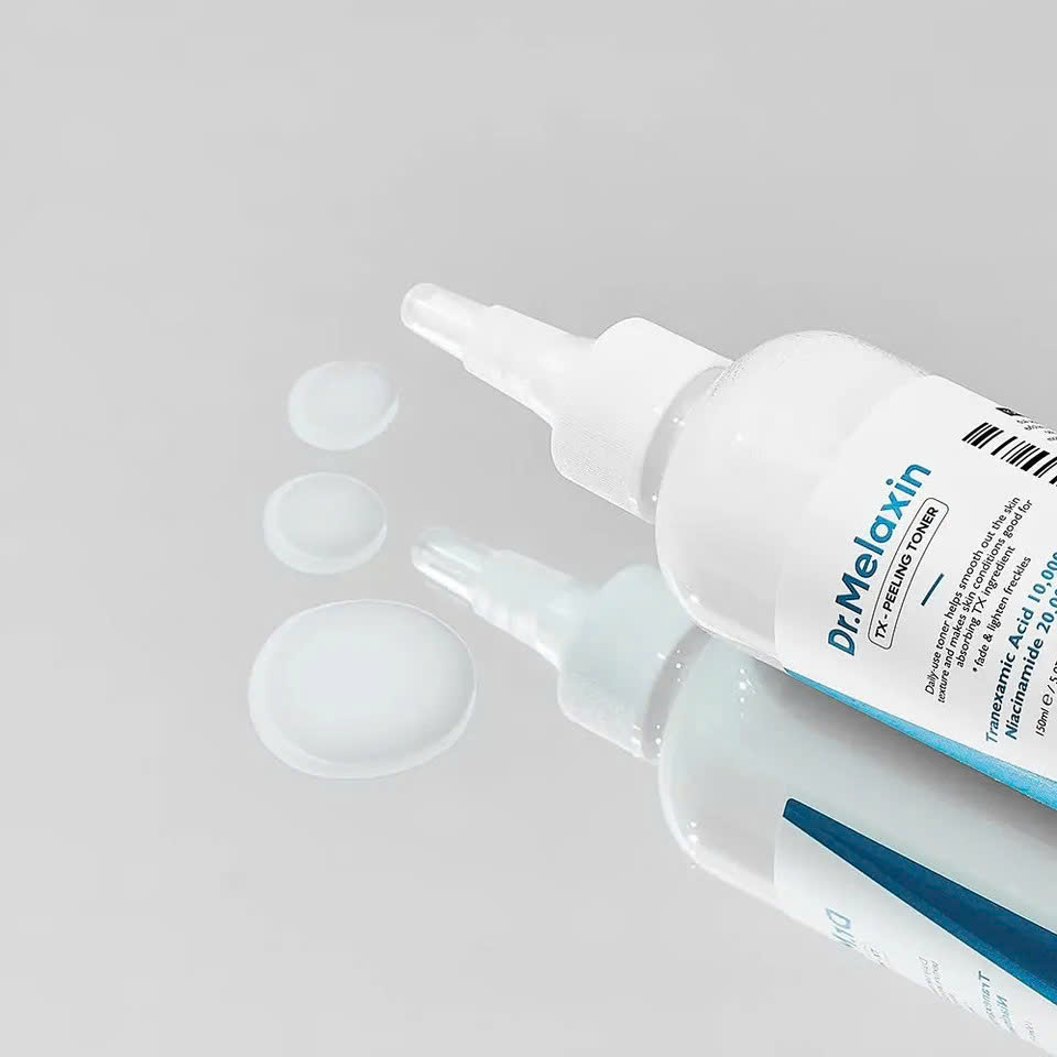 Combo nám hỗ trợ sáng da Dr.Melaxin TX gồm toner, serum, kem dưỡng