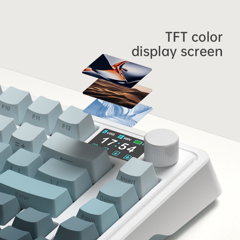 Bàn phím cơ FL-Esports CMK75SAM Lake Placid Blue/Desert Grey