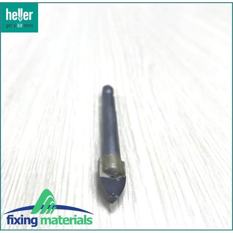 HELLER Mũi khoan gạch men, kính chuôi lục giác ngắn