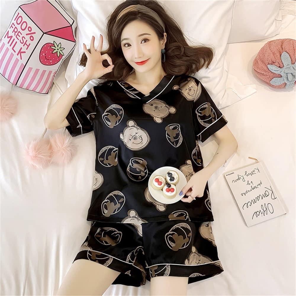 Bộ lụa, pijama mặc nhà mùa hè cho nữ 2022