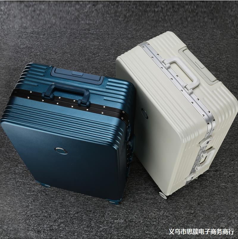 Phong cách mới nhất khung nhôm mới trường hợp xe đẩy va li hộp mật khẩu tắt tiếng bánh xe đa năng vali sinh viên nam và nữ vali sức chứa lớn