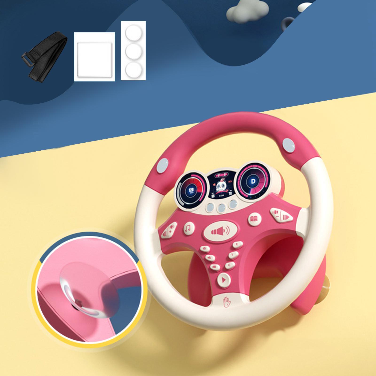 Simulation Steering Wheel Toy Learning Educational Toys Pretend Driving Toy for Children