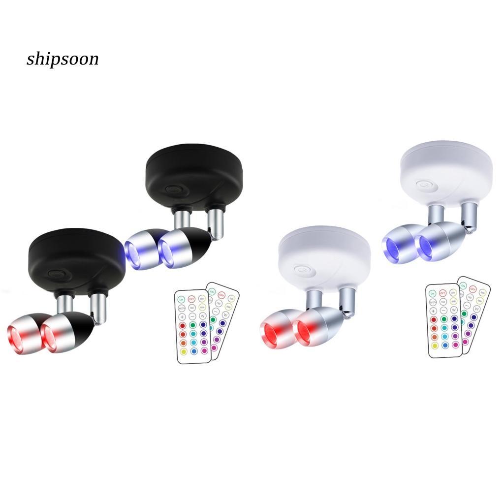 Set 2 Đèn Chiếu Sáng Dùng Pin Kèm Điều Khiển Từ Xa Tiện Dụng