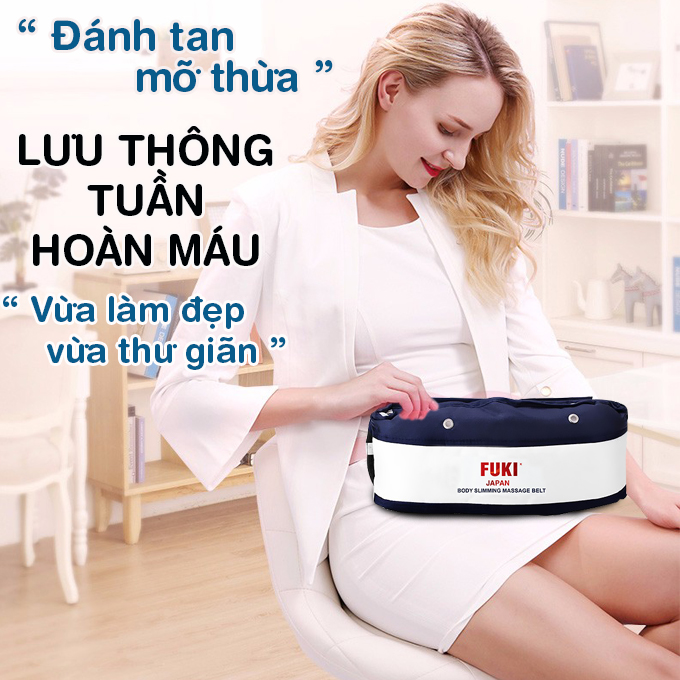 Máy massage bụng FUKI Nhật Bản FK90 - Xanh đen